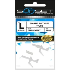 Accroche Appât Sunset Plastic Bait Clip + Tube St-S-2301