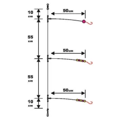 Sunset Bas De Ligne Surfcasting Rs Competition Special Poisson Plat - Fluoro