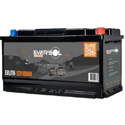 Eversol Batterie Lithium 12.8V 1Ah + Bluetooth + Préchauffage