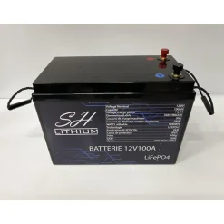 Batterie Lithium Sh Lithium Lifeop4 Format Caisse Bluetooth 12V100amp + Chargeur