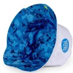 Bob Preston Innovations Bucket Hat Réversible - Bleu/Blanc