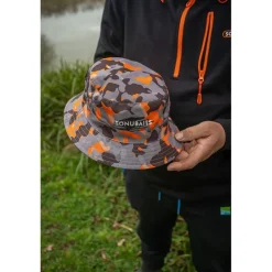 Bob Sonubaits Bucket Hat Réversible - Noir/Orange