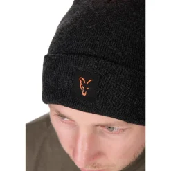 Fox Bonnet Collection Bobble Hat - Noir