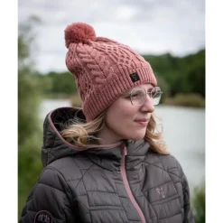 Bonnet Fox Ladies Knitted Bobble - Rose