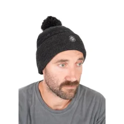 Fox Matrix Bonnet Grey Sherpa Bobble Hat - Gris