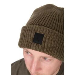 Fox Bonnet Merino Blend Beanie - Olive