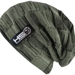Hot Spot Design Bonnet Homme Beanie Hsd With Fur - Vert