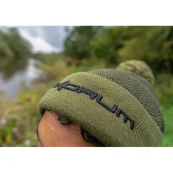 Bonnet Korum Thermal Beanie Hat - Black/Olive