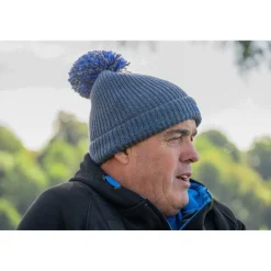 Preston Innovations Bonnet Marled Bobble - Bleu