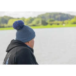 Preston Innovations Bonnet Marled Bobble - Bleu