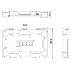Rapala Boîte À Accessoires Tackle Tray 356 Deep Half