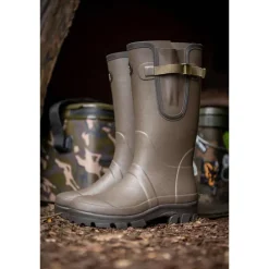 Fox Bottes Homme Neoprene Lined Camo/Khaki Rubber Boot