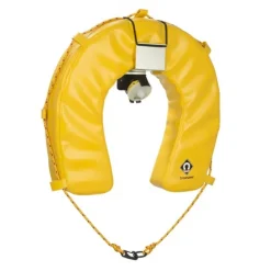Bouée Fer À Cheval Crewsaver Hamble Avec Kit Feu À Retournement - Jaune