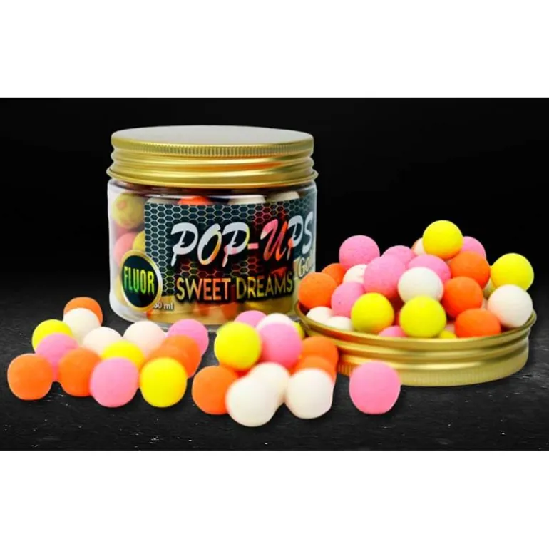 Bouillette Flottante Pro Elite Baits Gold Fluor Pop Up