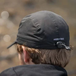 Avid Carp Casquette Stealth Black Waterproof 5-Panel Cap - Noir