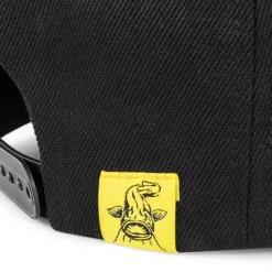 Casquette Black Cat Black Flat Peak Cap - Noir