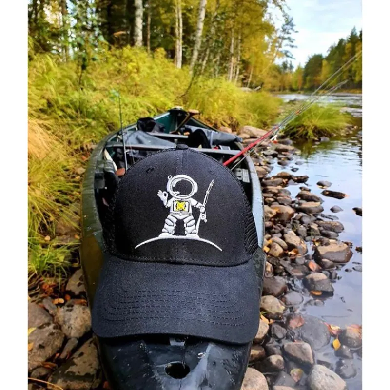 Fishxplorer Casquette Homme Astro Pêcheur - Noir
