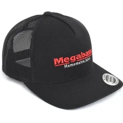 Megabass Casquette Homme Classic Trucker - Noir/Rouge