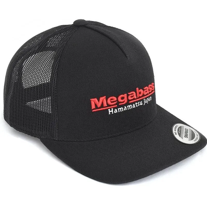Megabass Casquette Homme Classic Trucker - Noir/Rouge