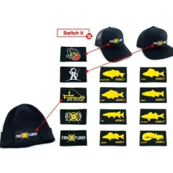 Fishxplorer Casquette Homme À Scratch Trucker Hydrofuge + Uv Résistant - Noir