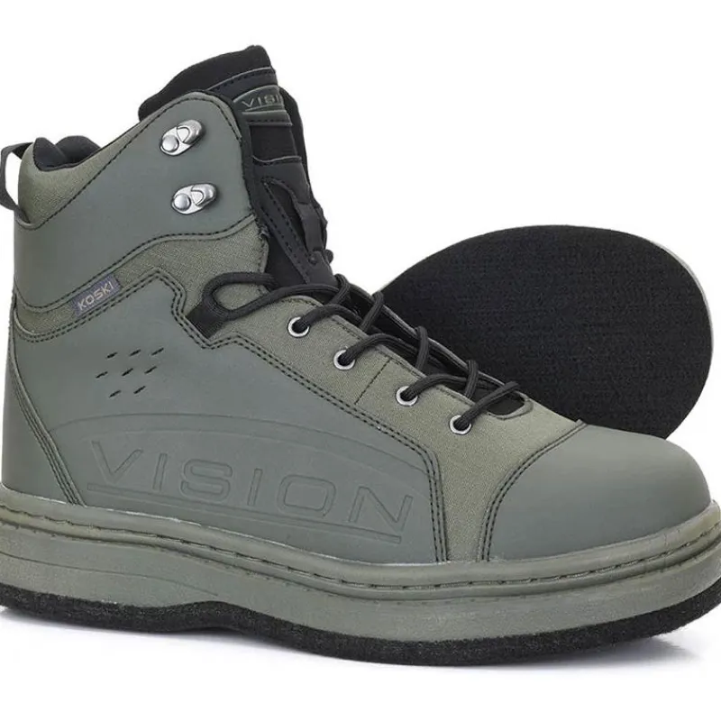 Vision Chaussures De Wading Koski Green Felt