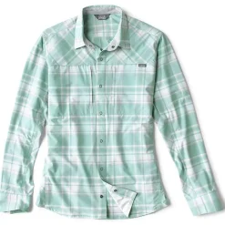 Orvis Chemise Manches Longues Homme Pro Stretch Shirt Marineplaid - Bleu