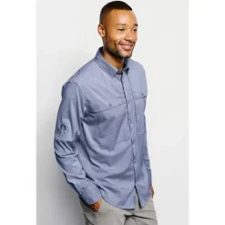 Chemise Manches Longues Orvis Ventilated Open Air Caster Ls - Bleu