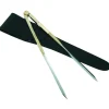 Euromarine Compas Droit + Etui Cuir Noir