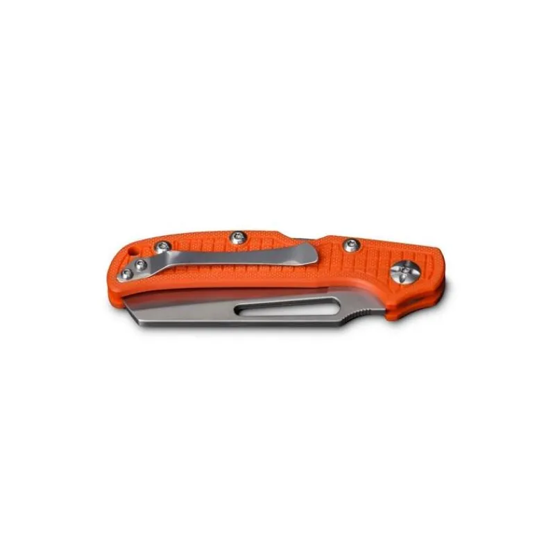 HPA Couteau Pliant De Sauvetage Et Secours Dents Crantés Orange