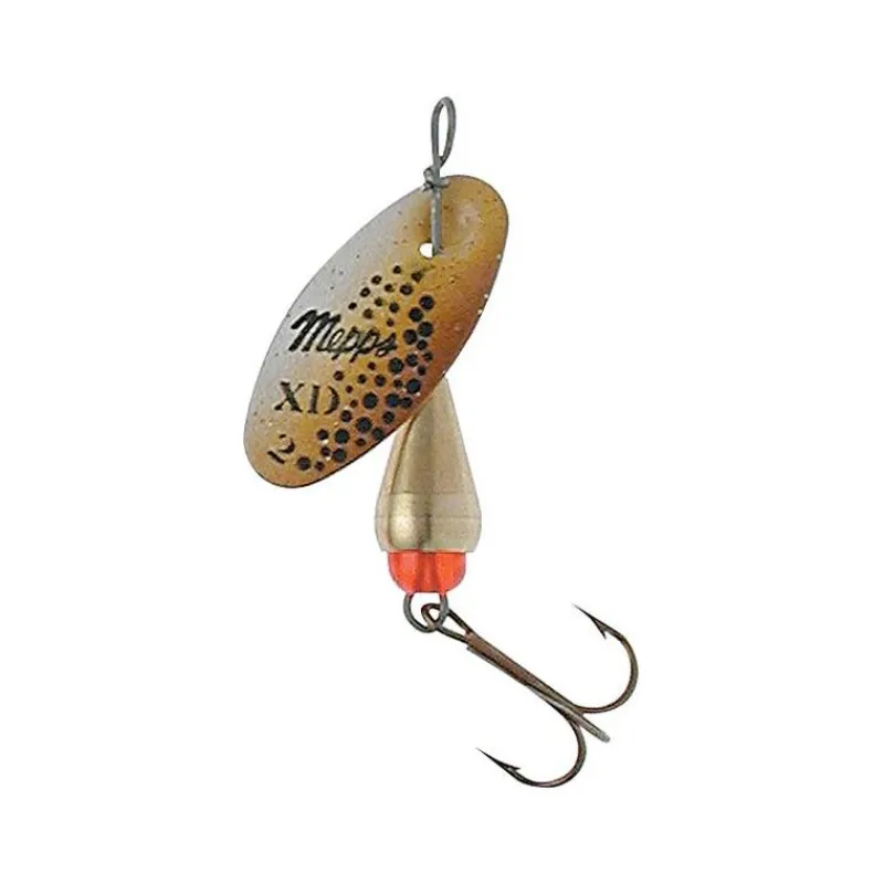 Mepps Cuiller Tournante Xd Tri Fluo Or/Brown