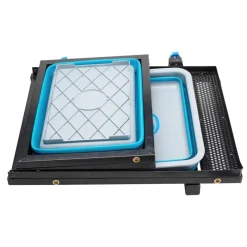Garbolino Desserte Pour 2 Bacs Compactables Sans Pied Avec Inserts Pour Supports Kits/Tente