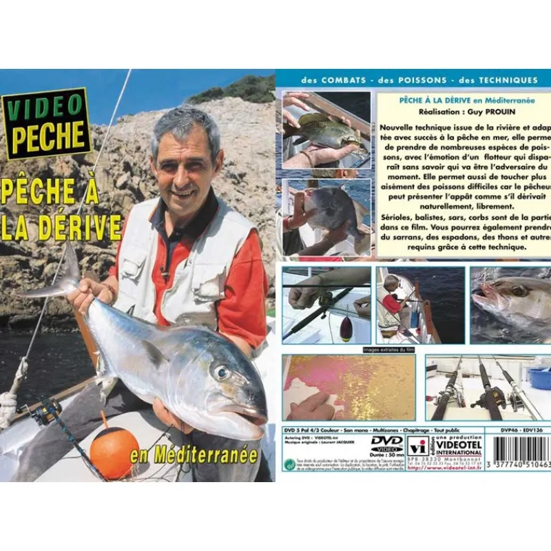 Vidéotel Dvd - Peche À La Derive En Mediterranee - Peche En Mer - Video Peche