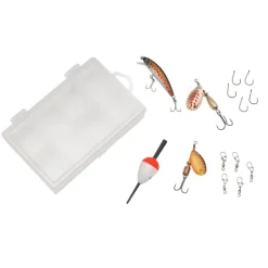Ensemble Spinning Abu Garcia Diplomat Wilderness Survival 4Pc Combo