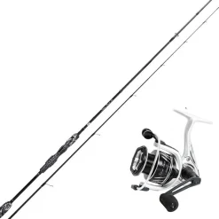 Stucki Fishing Ensemble Spinning Combo Silver Dust