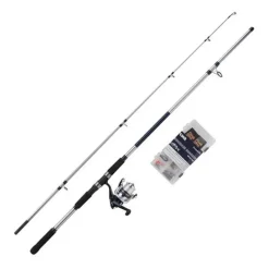 Shakespeare Ensemble Télescopique Salt Seabass Searcher Combo Set