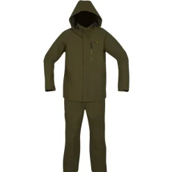 Avid Carp Ensemble Veste Et Salopette Homme Revolve Waterproof Suit - Kaki