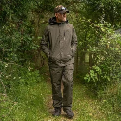 Avid Carp Ensemble Veste Et Salopette Homme Revolve Waterproof Suit - Kaki