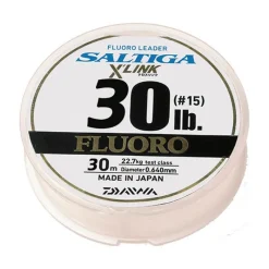 Daiwa Fluorocarbone Saltiga X' Link Fluorocarbon Leader - 30M
