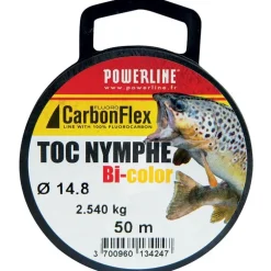 Fluorocarbone Powerline Carbonflex Toc Nymphe Bi-Color - 50M