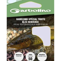 Hamecon Monte Garbolino Special Truite Bleu Renverse - Par 10