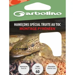 Garbolino Hamecon Monte Special Truite / Montage Pyreneen - Par 10