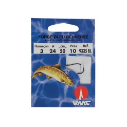 Hamecon Monte Truite Vmc Forge Bleu Renverse A Palette - Par 10