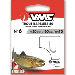 VMC Hameçon Monté Trout Barbless 60