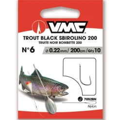 Hameçon Monté Vmc Trout Black Sbirolino 200