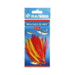Flashmer Hameçons Montés Mouches De Mer