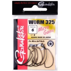Hameçon Texan Gamakatsu Worm 325 Micro Game