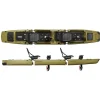 Kingfisher Duo Kayak De Pêche Point 65°N Modulable Deux Places - Vert Armée