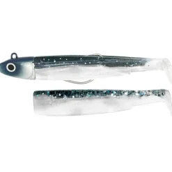 Fiiish Kit Leurre Souple Arme Combo Black Minnow 90 + Tete Plombee Off Shore
