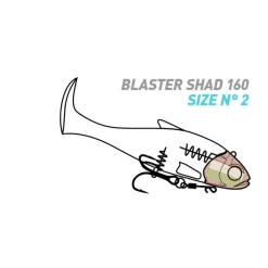 Fiiish Leurre Souple Armé Blaster Shad 160 - 16Cm