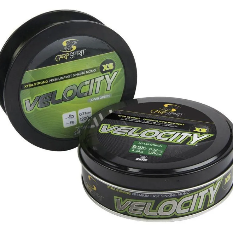 Carp Spirit Nylon Velocity Xs Lo-Vis Green - 1200M